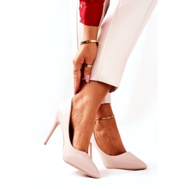 WS1 Kožené Jehly V Spitz Béžové Hanne béžový 3 WS1 Kožené Jehly V Spitz Béžové Hanne béžový 3