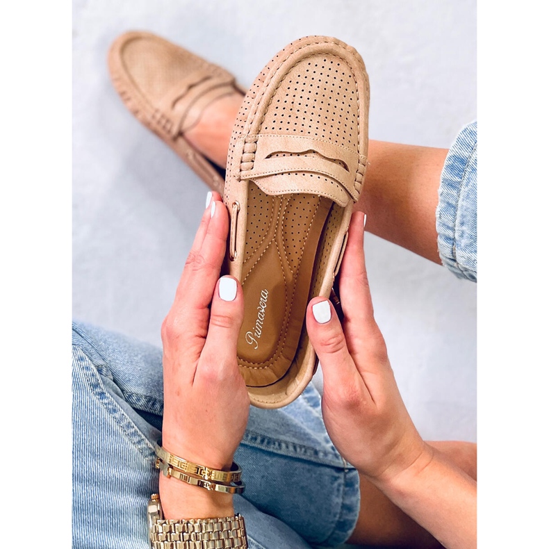 Dámské mokasíny Minori Beige béžový 1