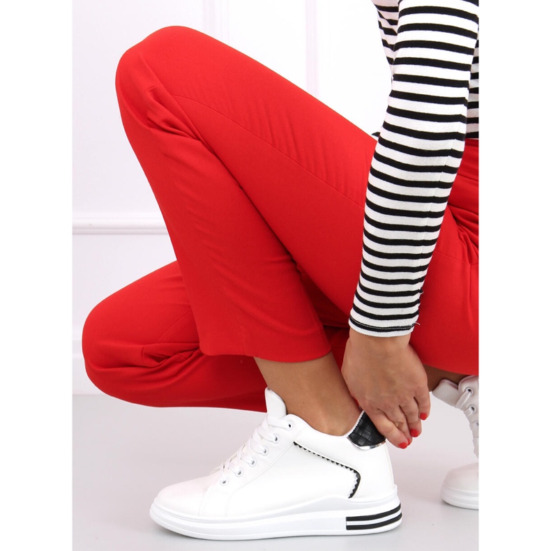 Tenisky na skrytém klínku Izumi WHITE / BLACK bílý černý 1