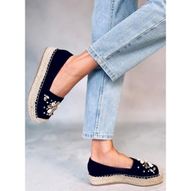 Manami Black shell espadrilky černá 4