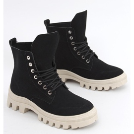 Kotníkové trekové tenisky Mariko Black černá 1