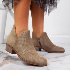 Prolamované boty Filippo W PAW319B béžové béžový 2