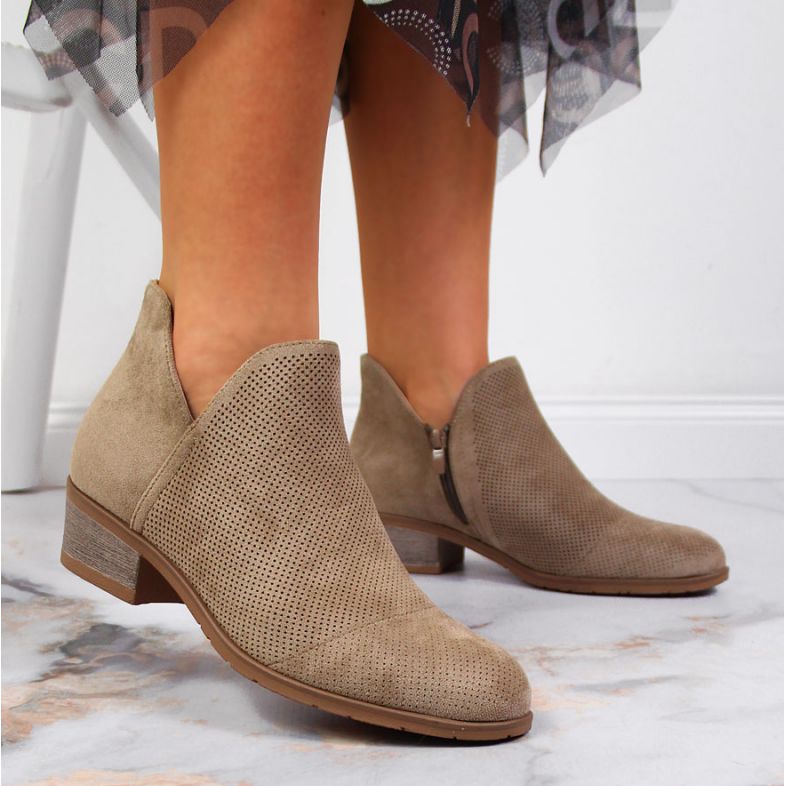 Prolamované boty Filippo W PAW319B béžové béžový 2 Prolamované boty Filippo W PAW319B béžové béžový 2