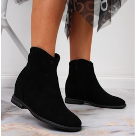 Prolamované boty S. Barski W OLI141A černé černá 2