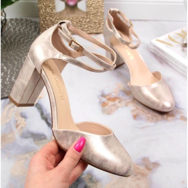 Sandály na postu Sergio Leone W SK364A zlaté zlatý 1