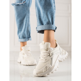 TRENDI Béžové módní tenisky béžový 2