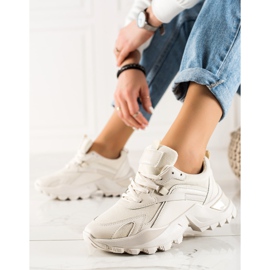 TRENDI Béžové módní tenisky béžový 1