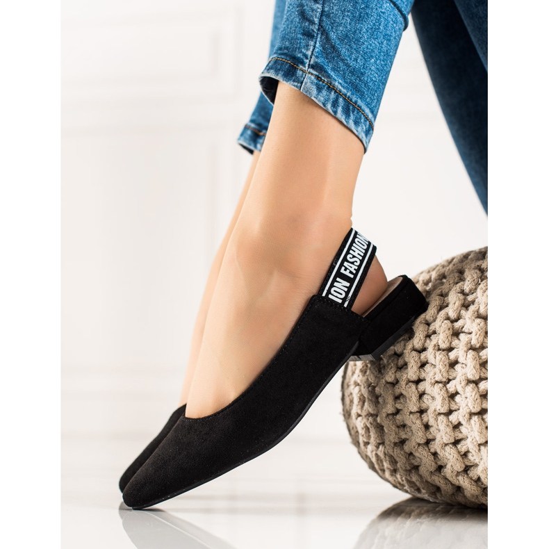 Goodin Lodičky s objevenou patou černý 1