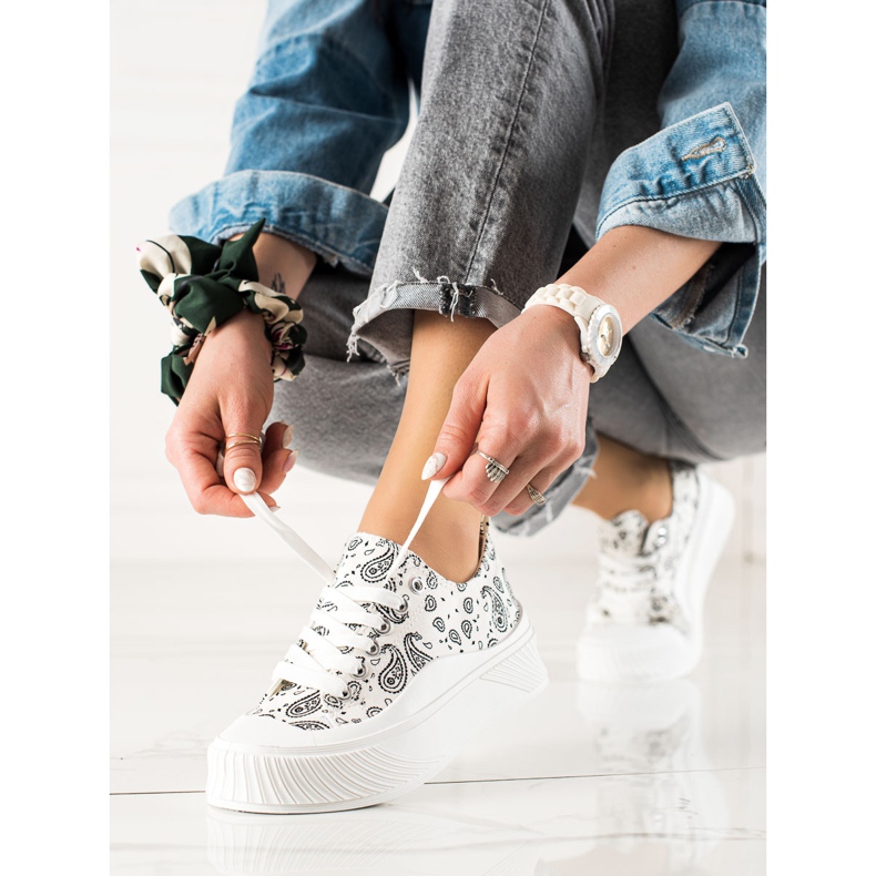 Seastar Módní design tenisky bílý černá 1