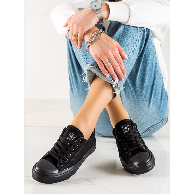 Evento Klasické černé tenisky černý 2