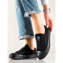 Evento Klasické černé tenisky černý 1