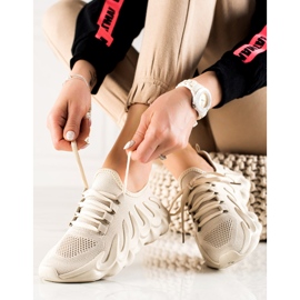 TRENDI Béžové módní tenisky béžový 1