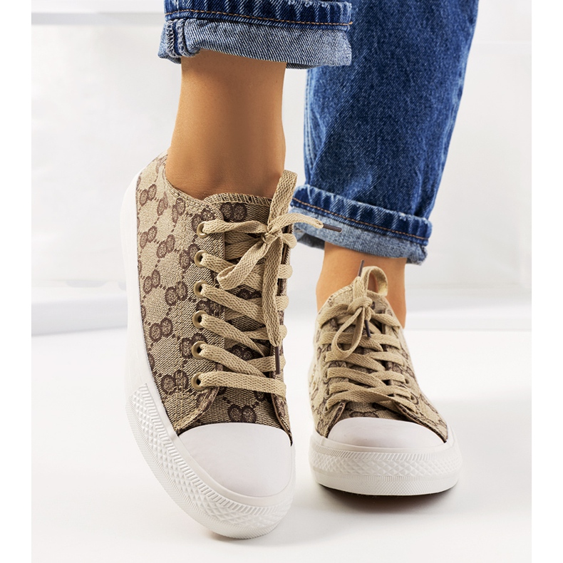 Dámské béžové tenisky Sheila béžový hnědý 1