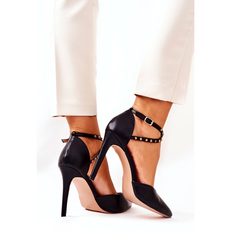 WS1 Jehlové boty s pruhy Černé jehly Remmes černá 5