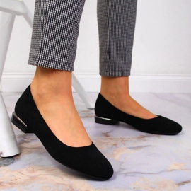 Semišové baleríny Sergio Leone W SK361A černé černá 2