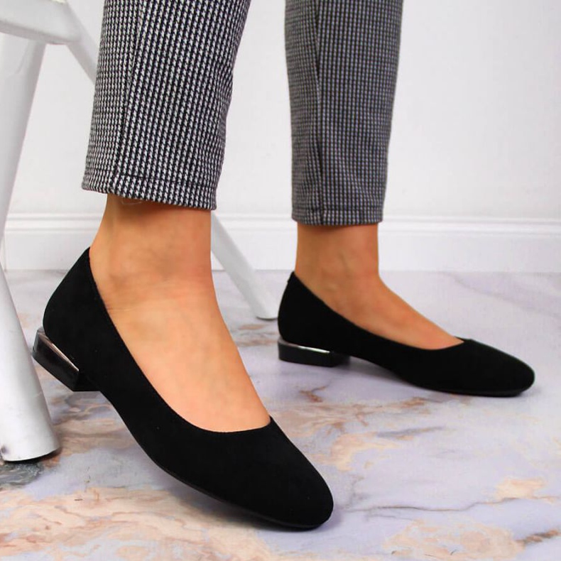 Semišové baleríny Sergio Leone W SK361A černé černá 2