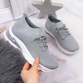 Sportovní boty Potocki W WOL58A šedé šedá 1 Sportovní boty Potocki W WOL58A šedé šedá 1