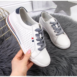 Kožené tenisky Filippo W PAW312 bílé bílý 1