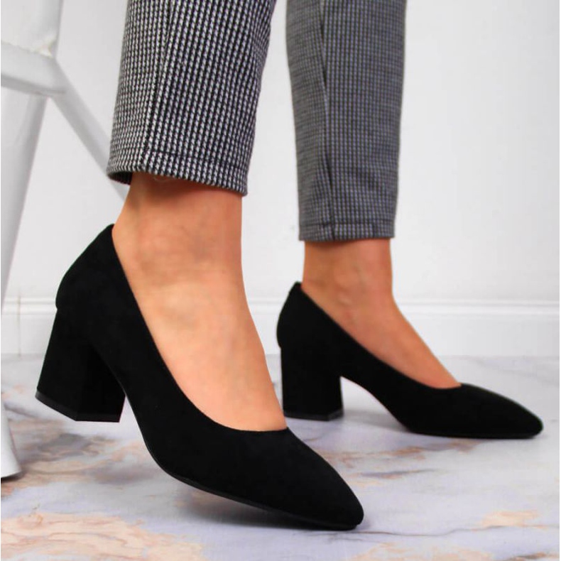 Lodičky na vysokém podpatku Sergio Leone W SK358A černé černá 2