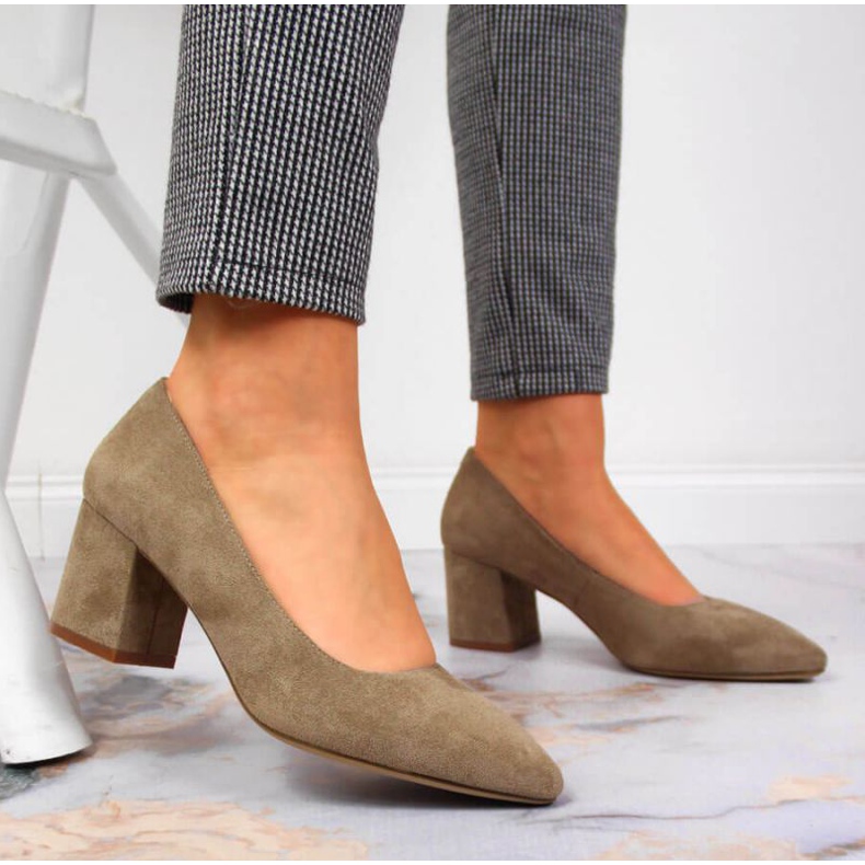 Lodičky na vysokém podpatku Sergio Leone W SK358B béžové béžový 2