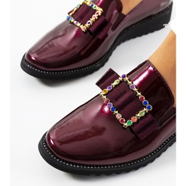 Vínové lakované boty Kalma červený 1