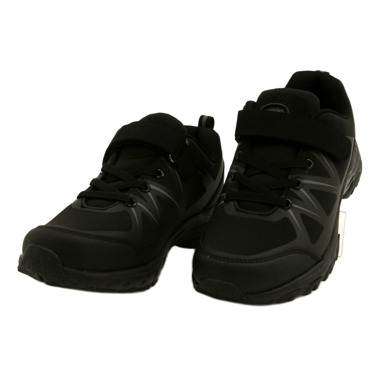 American Club Americká softshellová sportovní obuv na suchý zip WT95/22 Black černý 3