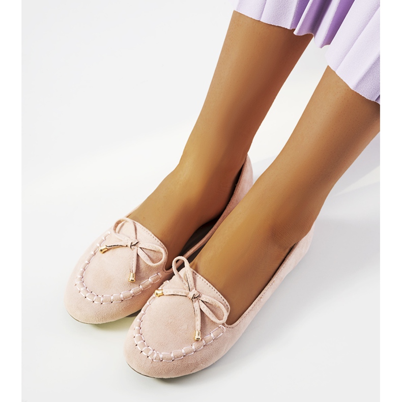 Růžové dámské mokasíny Santoro růžový 1