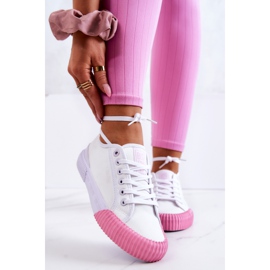 Materiál Sneakers Big Star JJ274111 Bílé tenisky bílý 1