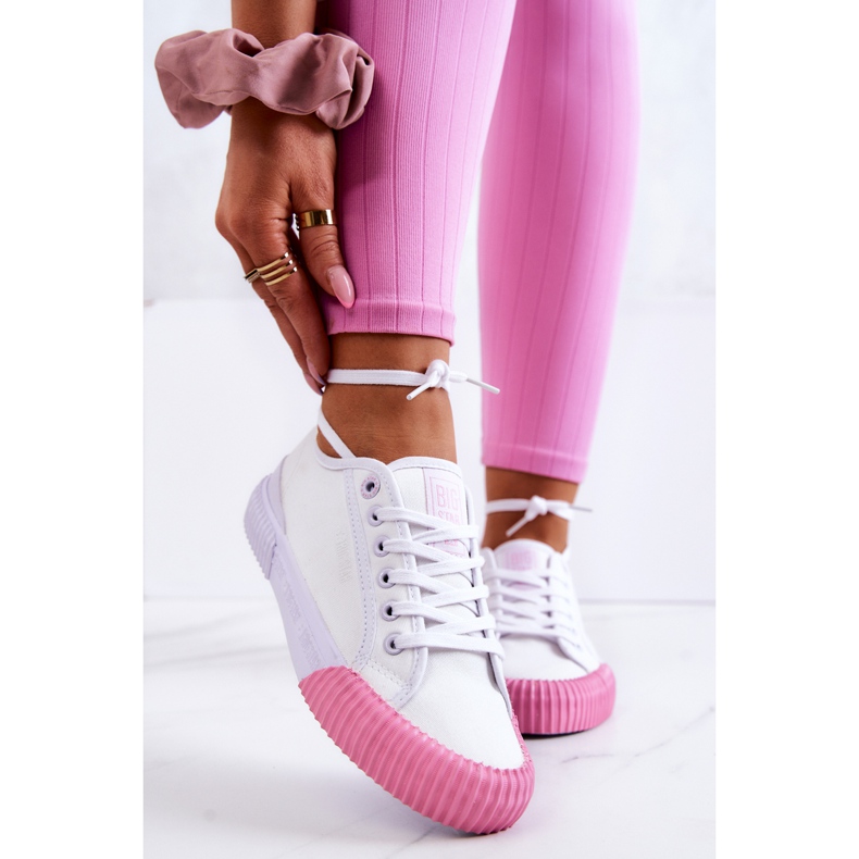 Materiál Sneakers Big Star JJ274111 Bílé tenisky bílý 1