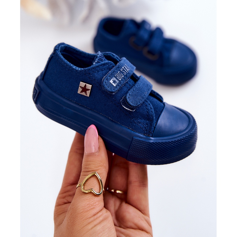 Dětské klasické tenisky Big Star JJ374039 Navy Blue modrý 1