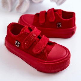 Dětské klasické tenisky Big Star JJ374041 Červené červený 2