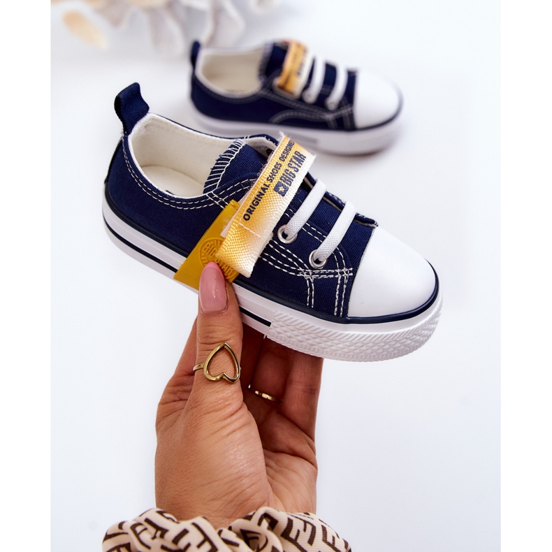 Dětské nízké tenisky Big Star JJ374077 Navy Blue modrý 1