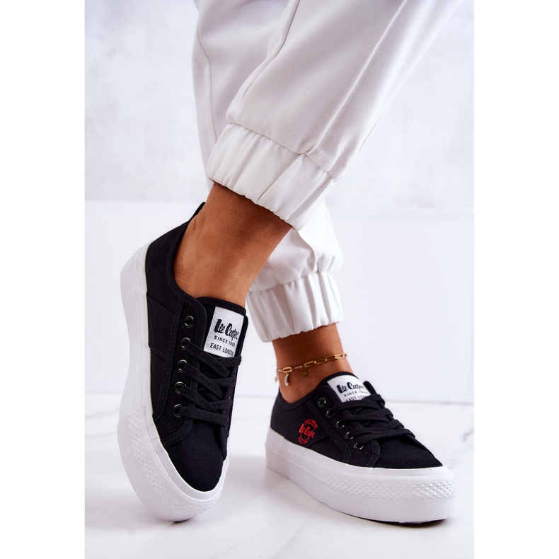 Černé tenisky na platformě Lee Cooper LCW-22-31-0835L černý 2