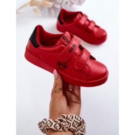 Dětské tenisky na suchý zip Big Star DD374030 červeno-černé červené 1