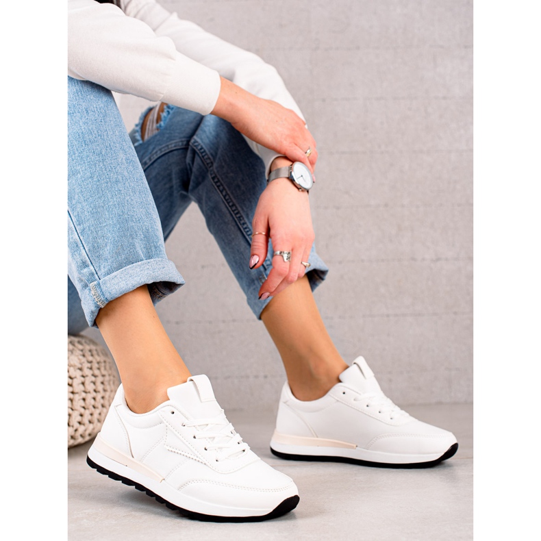 TRENDI Bílé sportovní boty bílý 1