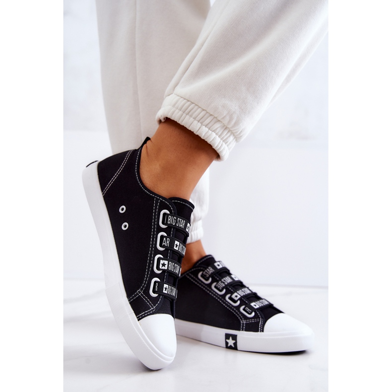 Dámské tenisky s manžetami Big Star HH274098 Černé černá 2