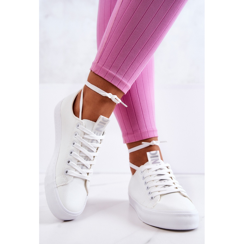 PS1 Dámské kožené tenisky bílé Mikayla bílý 2