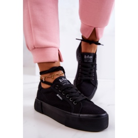 Černé Lee Cooper LCW-22-31-0885L Černé tenisky černá 2