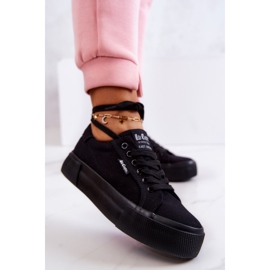 Černé Lee Cooper LCW-22-31-0885L Černé tenisky černá 1