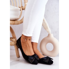 PE1 Klasická černá balerína s lukem Grayson černý 1