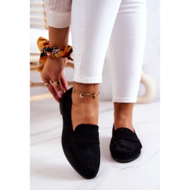 PE1 Jayden černé semišové mokasíny s páskem černý 2