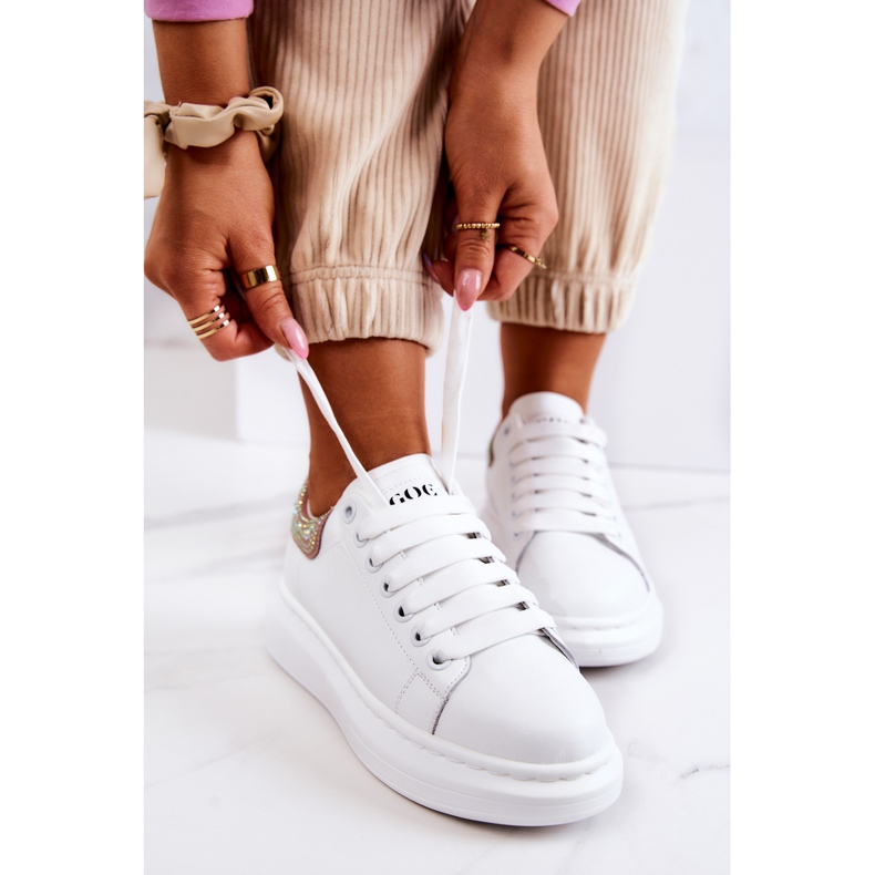 Dámská sportovní obuv GOE JJ2N4051 bílá a růžová bílý růžový 1