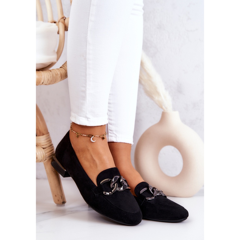 Semišové mokasíny Sergio Leone MK739 Black černá 1