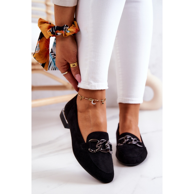 Semišové mokasíny Sergio Leone MK739 Black černý 2