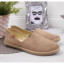 Espadrilky s výbrusem Vinceza W JAN82B béžová béžový 2