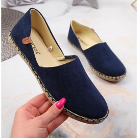 Espadrilky se střihem Vinceza W JAN82C tmavě modrá námořnická modř 1