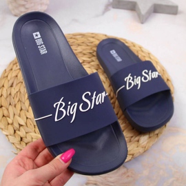 Plážové pantofle Big Star W JJ274A299 tmavě modrá námořnická modř 1