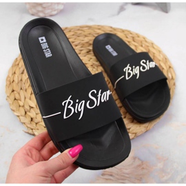 Black Big Star W JJ274A300 bazénové pantofle černý 1