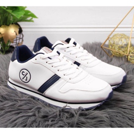 Sportovní boty Cross Jeans W JJ2R4021C bílé bílý námořnická modř 2