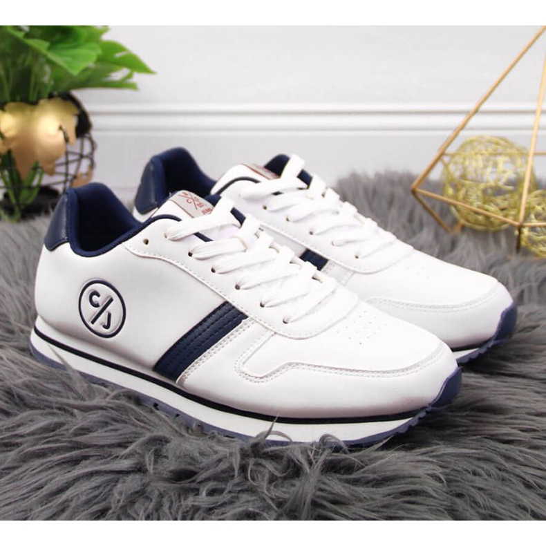 Sportovní boty Cross Jeans W JJ2R4021C bílé bílý námořnická modř 2